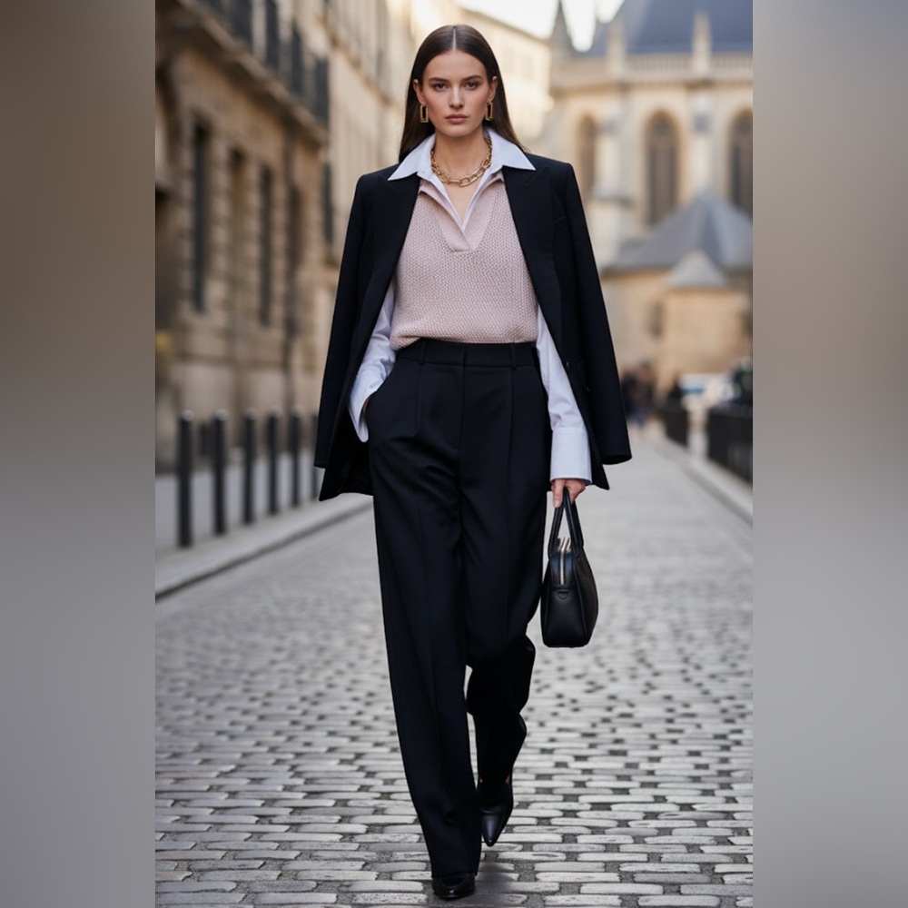 Design History Sleeveless Knit Polo Sweater Vest